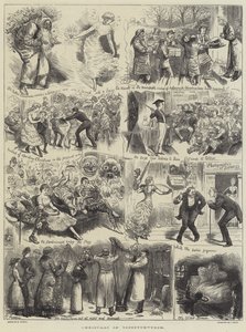 Vánoce v Topsyturvydom od Harry Furniss
